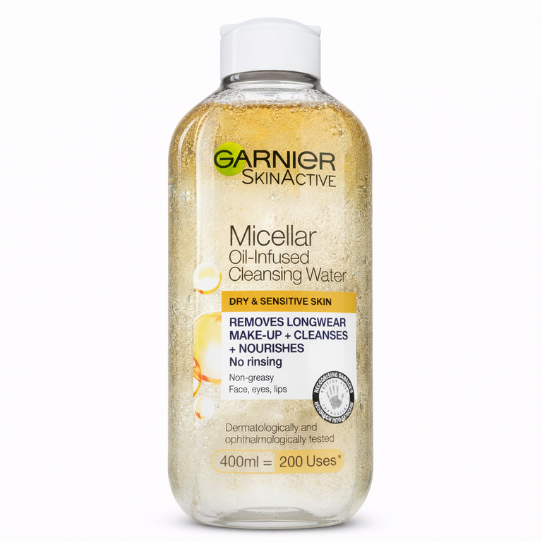 Garnier SkinActive Micellar Oil-Infused Cleansing Water for Dry & Sensitive Skin 400 ml